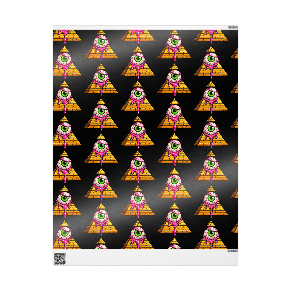 Creepy All-Seeing Eye Halloween Wrapping Paper