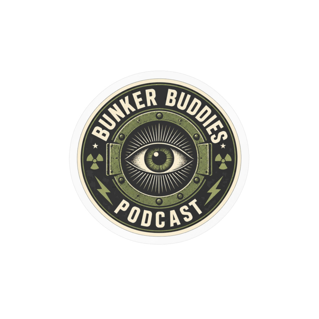 Bunker Buddies Podcast Eye Vinyl Decal