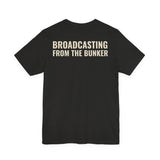 Broadcasting From The Bunker — Bunker Buddies Logo Tee