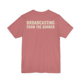 Broadcasting From The Bunker — Bunker Buddies Logo Tee