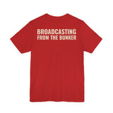 Broadcasting From The Bunker — Bunker Buddies Logo Tee