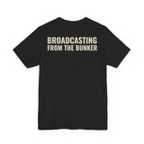 Broadcasting From The Bunker — Bunker Buddies Logo Tee