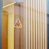Kiss-Cut Vinyl Decal – Dripping Eyeball Pyramid Horror Sticker