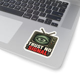 Trust No Signal Retro TV Kiss-Cut Sticker