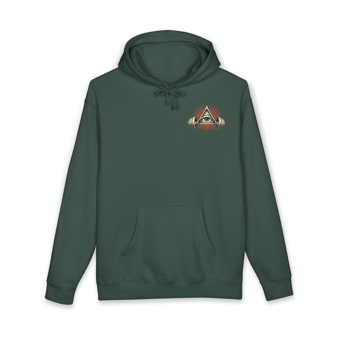 Train for the Unknown Illuminati Eye Weightlifting Hoodie