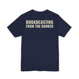 Broadcasting From The Bunker — Bunker Buddies Logo Tee