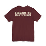 Broadcasting From The Bunker — Bunker Buddies Logo Tee